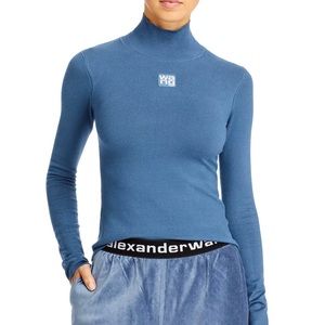 Alexander Wang Ribbed Mockneck Sweater
